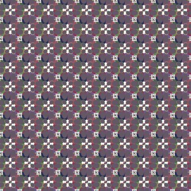 farklı geometrik şekillere sahip soyut, pürüzsüz desensiz vektör çizimi