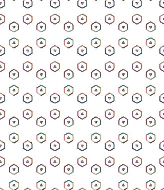 Geometrik şekilli kusursuz desen vektör çizimi