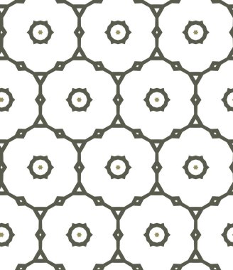 farklı geometrik şekillere sahip soyut, pürüzsüz desensiz vektör çizimi