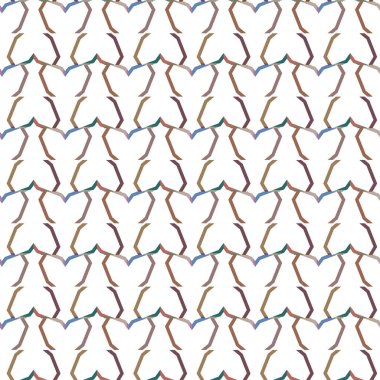 Geometrik şekilli kusursuz desen vektör çizimi