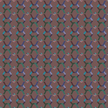 farklı geometrik şekillere sahip soyut, pürüzsüz desensiz vektör çizimi