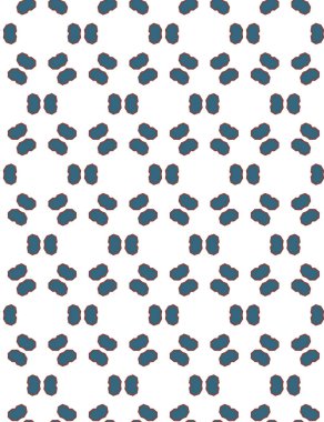 Geometrik şekilli kusursuz desen vektör çizimi