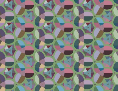 Soyut geometrik şekilli kusursuz desen