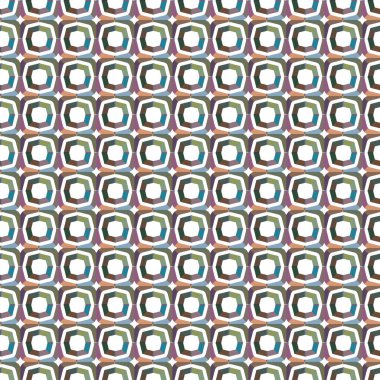Tekrarlanan geometrik şekilli kusursuz desen, vektör illüstrasyonuName