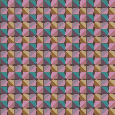 Geometrik şekilli kusursuz desen vektör çizimi