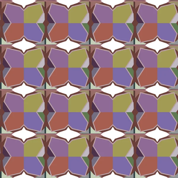 Abstraktní Bezešvé Geometrický Vzor Ilustrační Pozadí — Stockový vektor