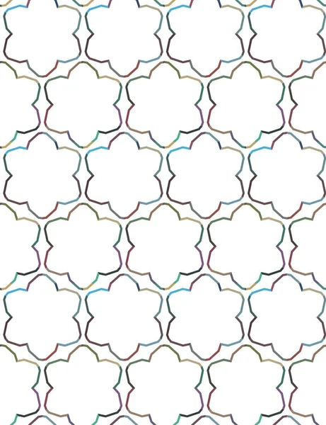 Geometrik şekilli kusursuz desen vektör çizimi