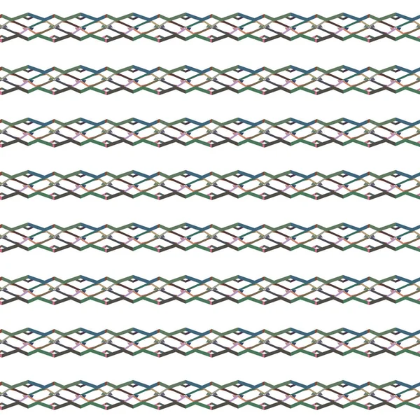 Padrão Sem Costura Com Formas Geométricas Ilustração Vetorial — Vetor de Stock