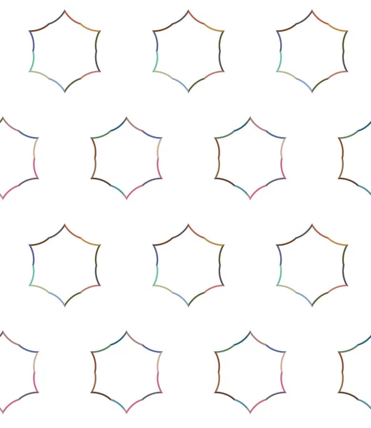 Padrão Sem Costura Com Formas Geométricas Ilustração Vetorial — Vetor de Stock