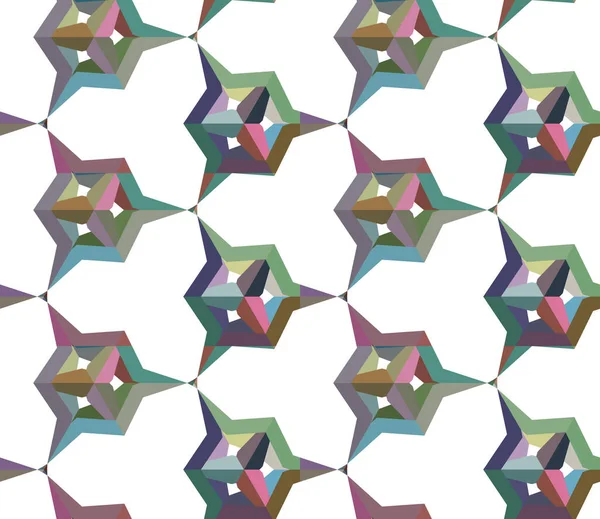 Naadloos Geometrisch Ornamentspatroon Abstracte Achtergrond — Stockvector