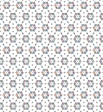 Geometrik şekilli kusursuz desen vektör çizimi