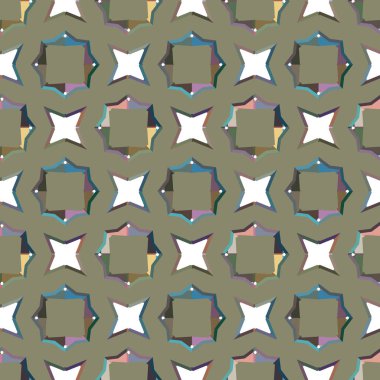 Tekrarlanan geometrik şekilli kusursuz desen, vektör illüstrasyonuName