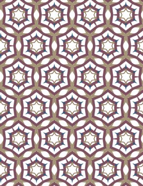 Geometrik şekilli kusursuz desen vektör çizimi