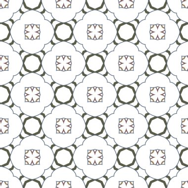 Geometrik şekilli kusursuz desen vektör çizimi