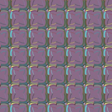 Soyut geometrik şekilli kusursuz desen