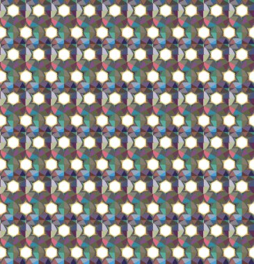 farklı geometrik şekillere sahip soyut, pürüzsüz desensiz vektör çizimi