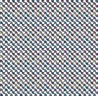 Tekrarlanan geometrik şekilli kusursuz desen, vektör illüstrasyonuName