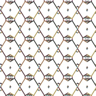 Soyut geometrik şekilli kusursuz desen
