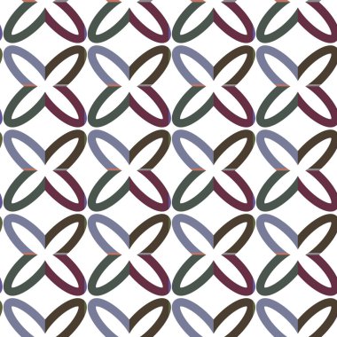 Geometrik şekilli kusursuz desen vektör çizimi