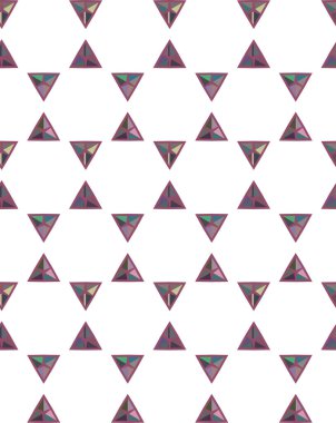 farklı geometrik şekillere sahip soyut, pürüzsüz desensiz vektör çizimi