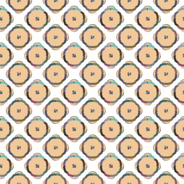 Geometrik şekilli kusursuz desen vektör çizimi