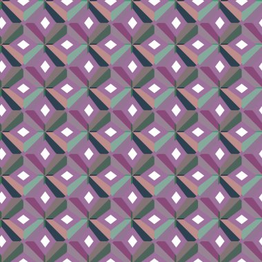 Geometrik şekilli kusursuz desen vektör çizimi