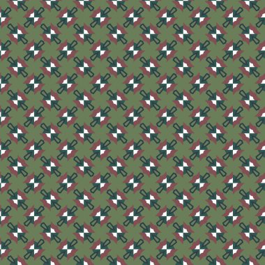 Geometrik şekilli kusursuz desen vektör çizimi