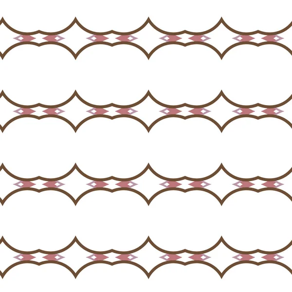 Problemfri Mønster Med Geometriske Gentagne Former Vektor Illustration – Stock-vektor