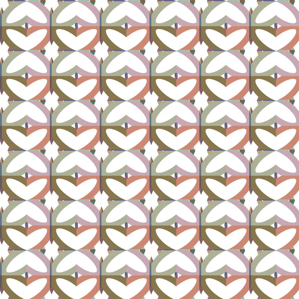 Patrón Sin Costura Con Formas Geométricas Vector Ilustración — Vector de stock