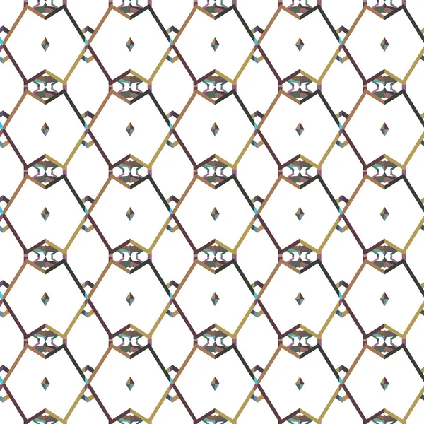 Nahtlose Muster Mit Abstrakten Geometrischen Formen — Stockvektor