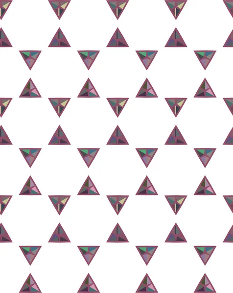 幾何学的形状の異なる抽象的なシームレスなパターンベクトル図 — ストックベクタ