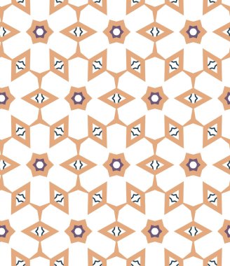 Geometrik şekilli kusursuz desen vektör çizimi