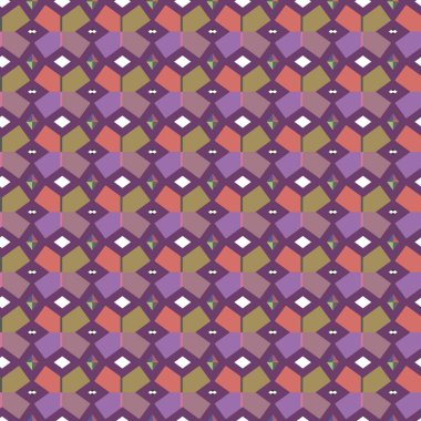 Geometrik şekilli kusursuz desen vektör çizimi