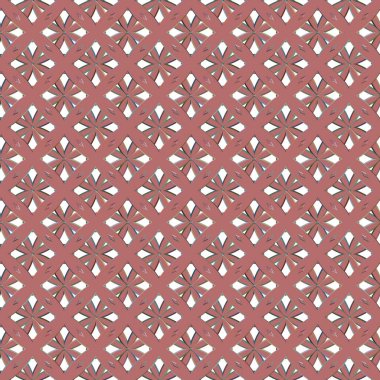 Geometrik şekilli kusursuz desen vektör çizimi