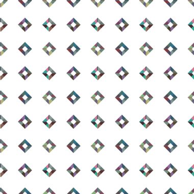 Geometrik şekilli kusursuz desen vektör çizimi