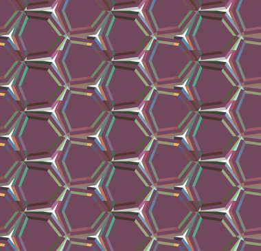 Tekrarlanan geometrik şekilli kusursuz desen, vektör illüstrasyonuName