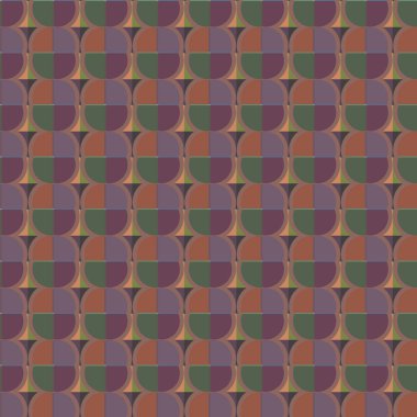 Geometrik şekilli kusursuz desen vektör çizimi