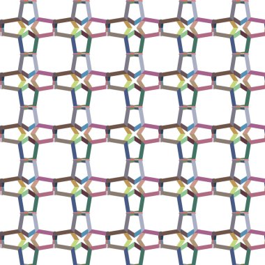 Geometrik şekilli kusursuz desen vektör çizimi