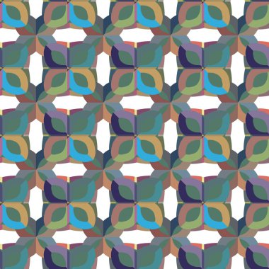 Geometrik süslemeli vektör deseni. Kusursuz tasarım dokusu.