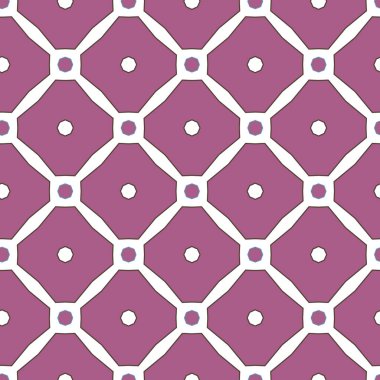 Geometrik şekilli kusursuz desen vektör çizimi