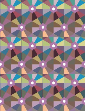 Geometrik şekilli kusursuz desen vektör çizimi