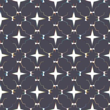 Geometrik şekilli kusursuz desen vektör çizimi