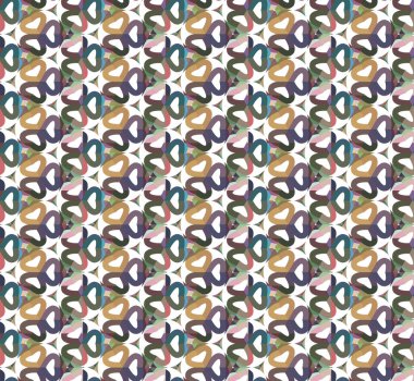 Geometrik şekilli kusursuz desen vektör çizimi