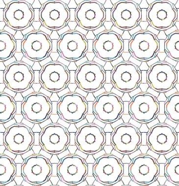 Geometrik şekilli kusursuz desen vektör çizimi