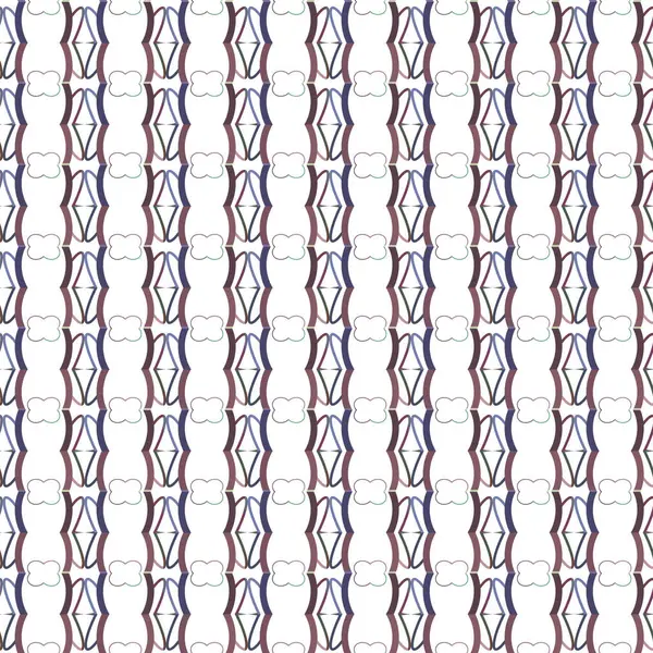 Modello Senza Soluzione Continuità Con Forme Geometriche Illustrazione Vettoriale — Vettoriale Stock