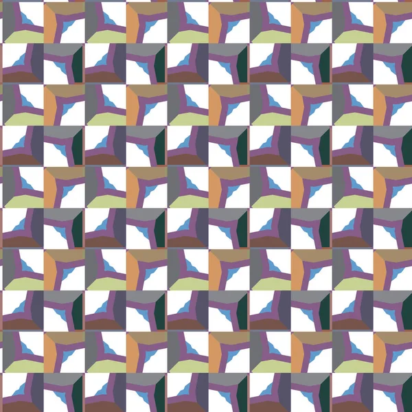 Абстрактний Безшовний Геометричний Візерунок Ілюстрація Фон — стоковий вектор