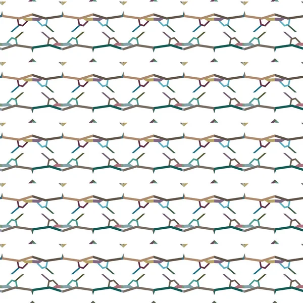 Padrão Sem Costura Com Formas Geométricas Ilustração Vetorial — Vetor de Stock