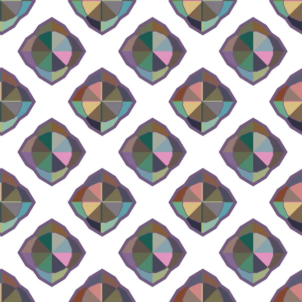 Abstrakte Nahtlose Geometrische Muster Illustration Hintergrund — Stockvektor