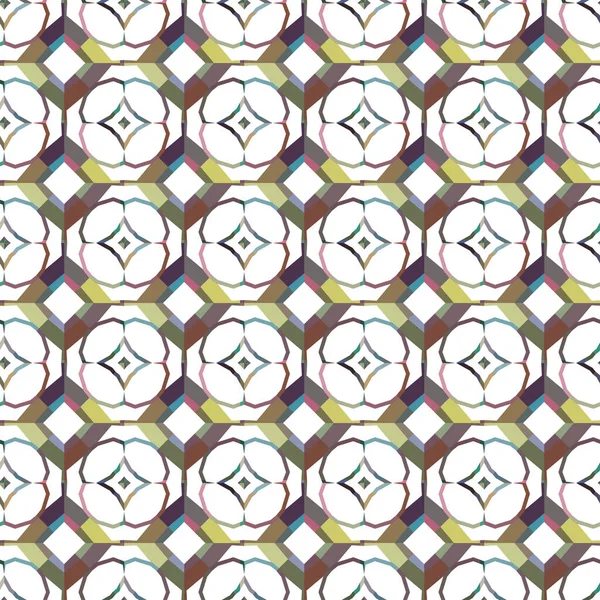 Sømløs Geometrisk Ornamentalt Mønster Abstrakt Bakgrunn – stockvektor