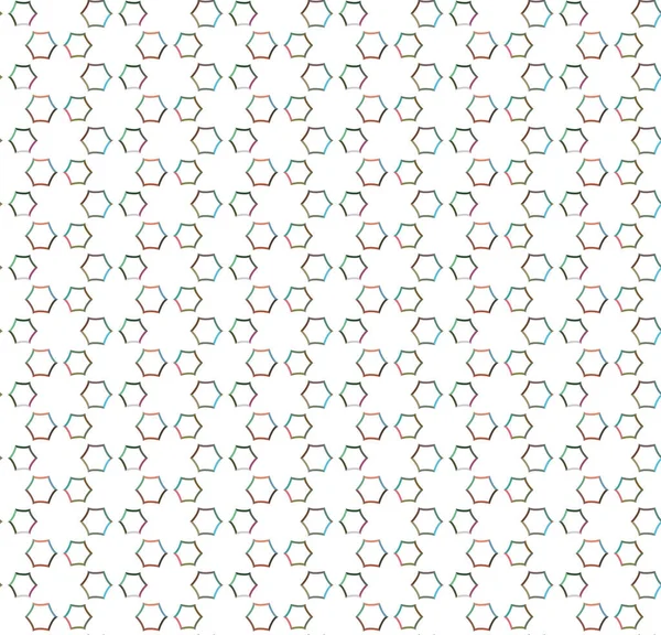 Seamless Pattern Geometric Shapes Vector Illustration — Stock Vector